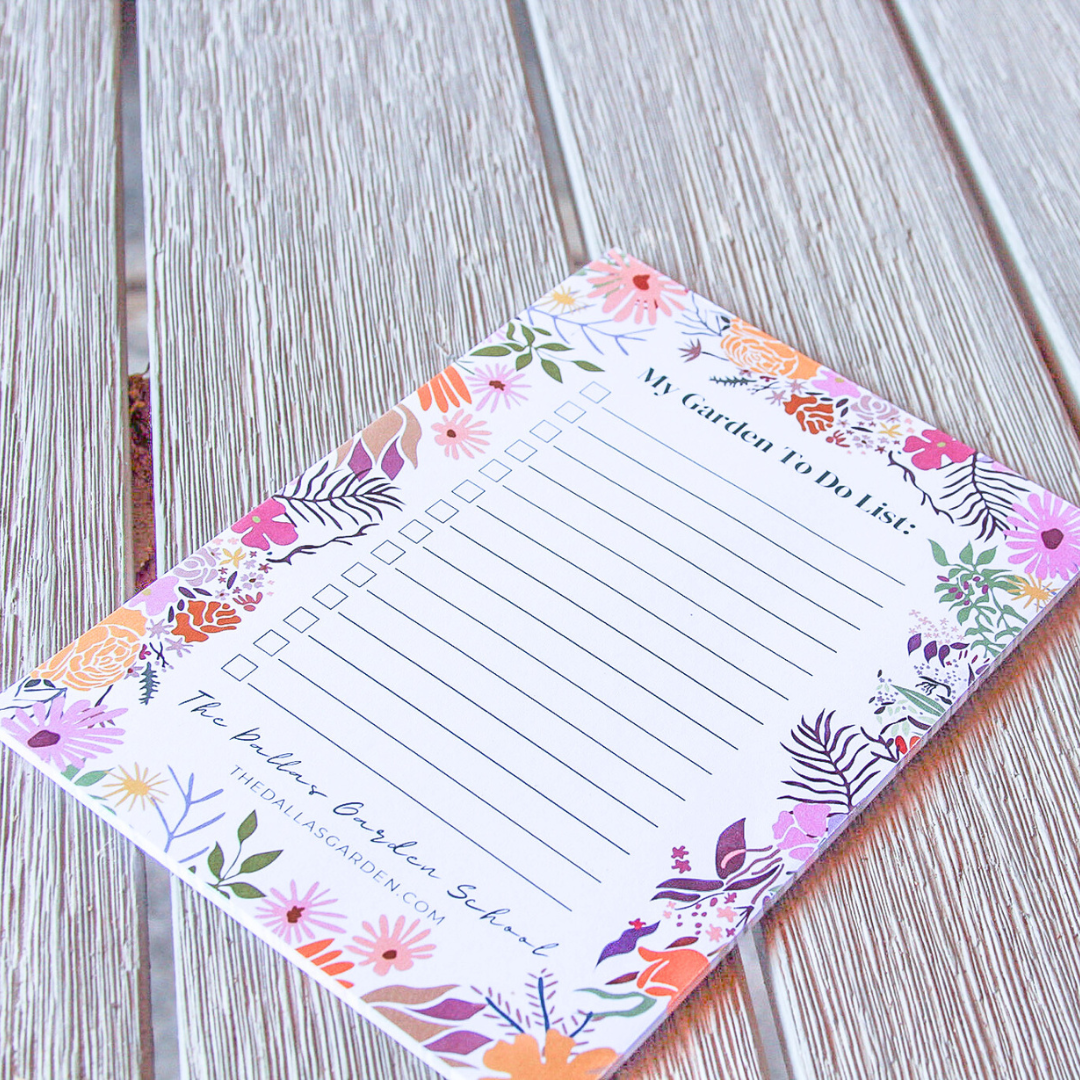 Garden To-Do List Notepad