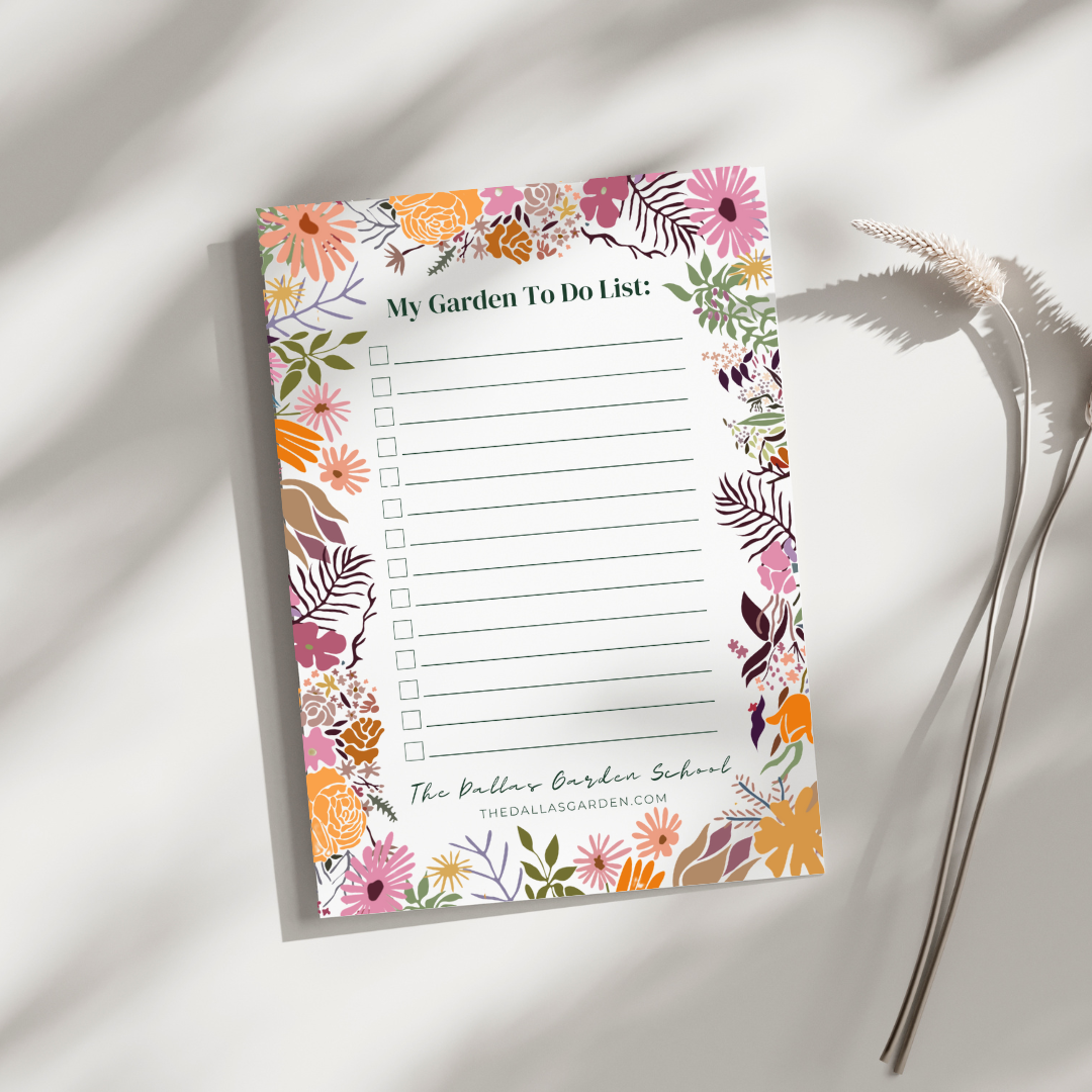 Garden To-Do List Notepad