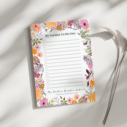 Garden To-Do List Notepad